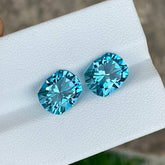 6.65 Carats Swiss Blue Topaz Pair